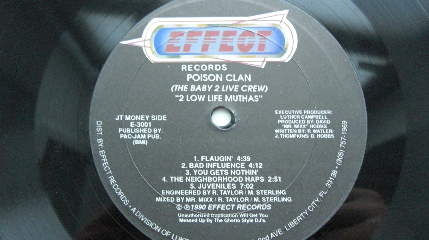 Poison Clan – 2 Low Life Muthas Vinyl, LP, Album US 1990