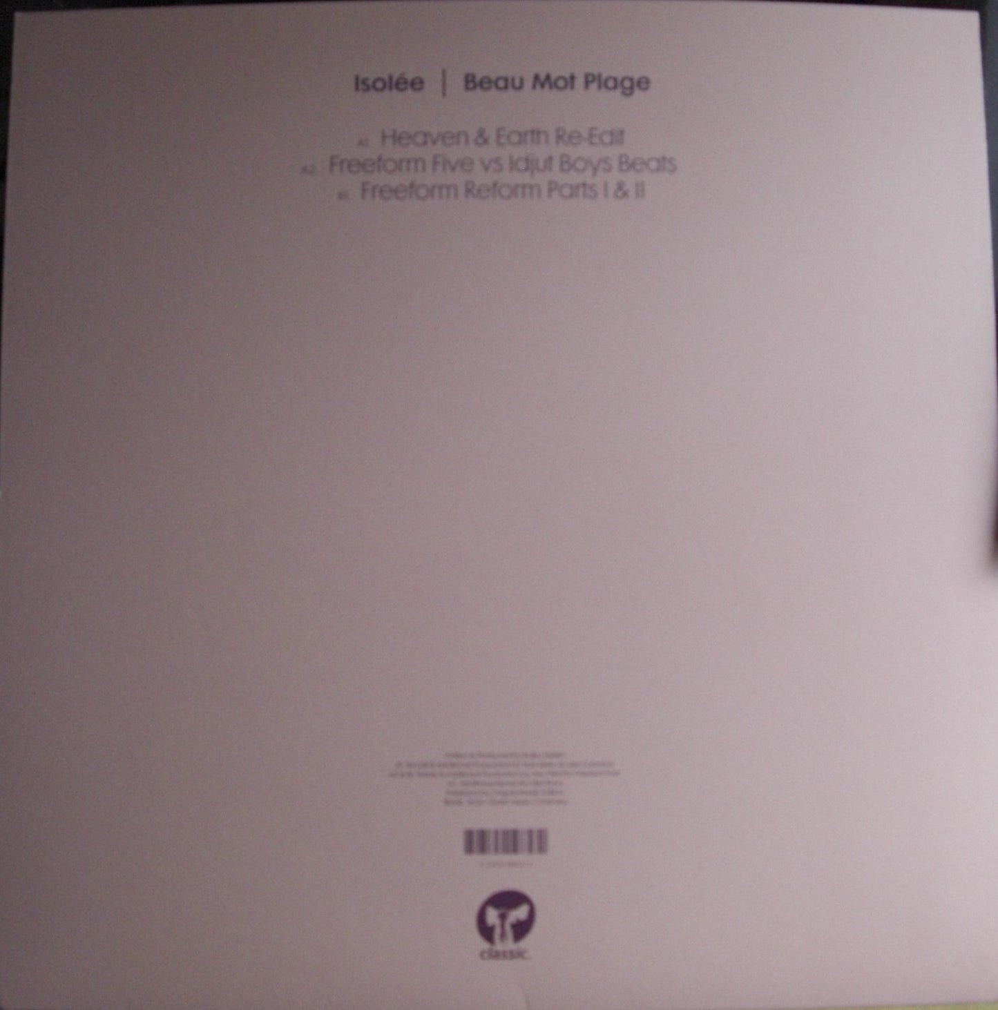 Isolee – Beau Mot Plage (Remixes) Vinyl, 12", Reissue