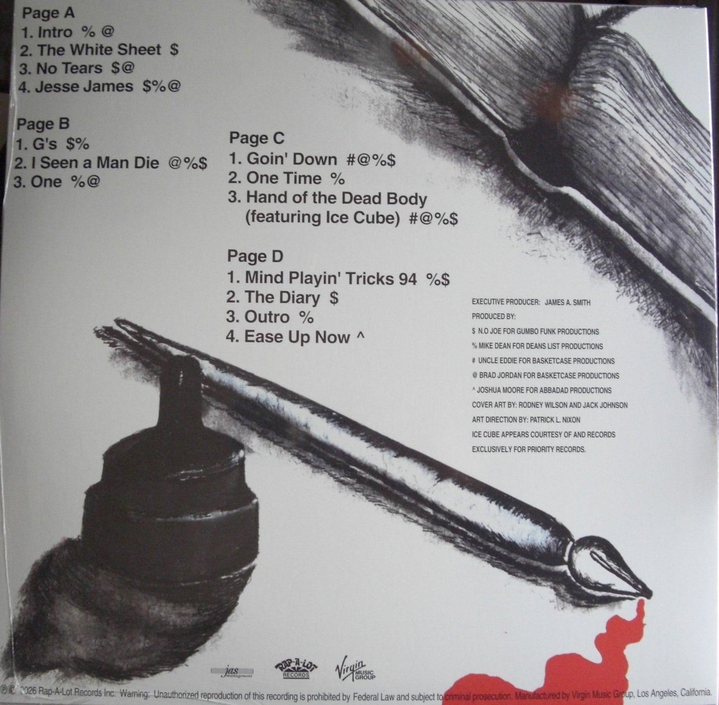 Scarface – The Diary 2x Vinyl, LP, Album, Reissue, Limited Edt red