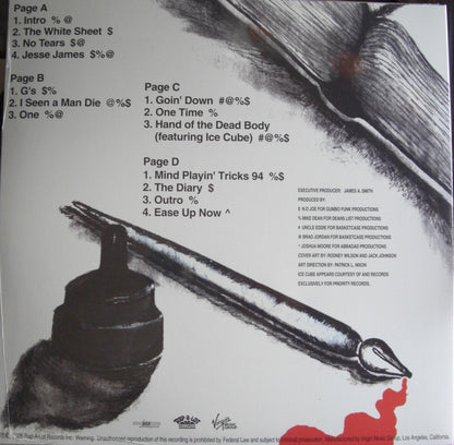 Scarface – The Diary 2x Vinyl, LP, Album, Reissue, Limited Edt red