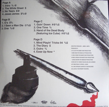 Scarface – The Diary 2x Vinyl, LP, Album, Reissue