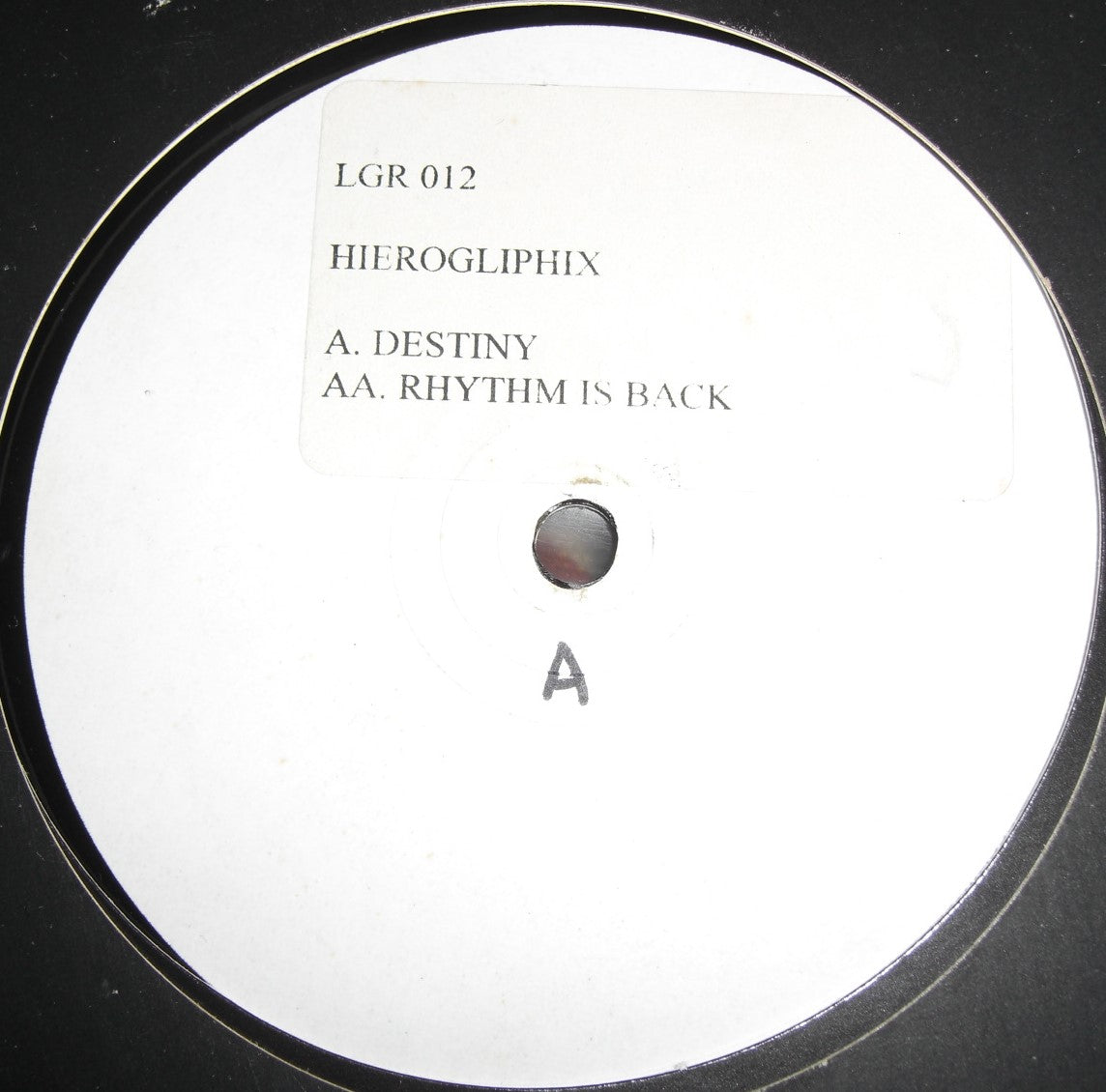Hieroglyphix – Destiny / Rhythm Is Back Vinyl, 12" Single UK 1997