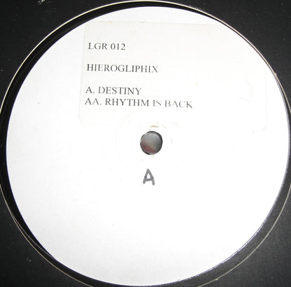 Hieroglyphix – Destiny / Rhythm Is Back Vinyl, 12" Single UK 1997