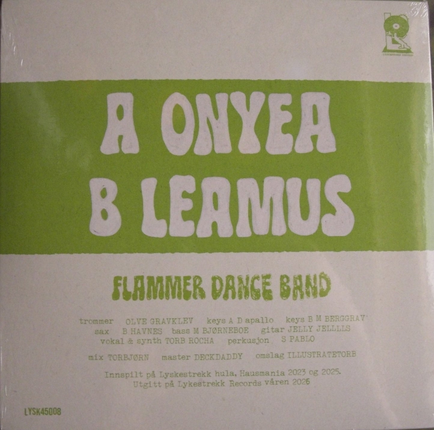 Flammer Dance Band - Onyea / Leamus Vinyl, 7"