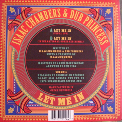 Isaac Chambers & Dub Princess - Let Me In Vinyl, 7", Single