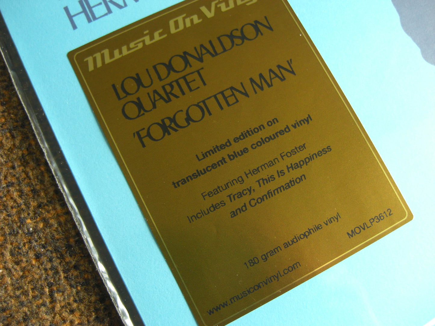 Lou Donaldson Quartet Feat Herman Foster – Forgotten Man Vinyl, LP, Album, Limited Edt blue
