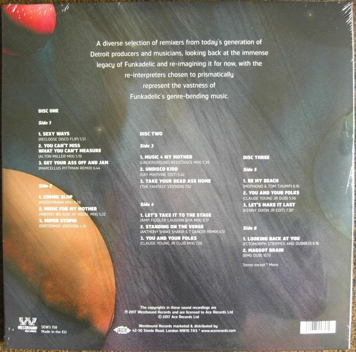 Funkadelic – Reworked By Detroiters 3 x Vinyl, LP Compilation