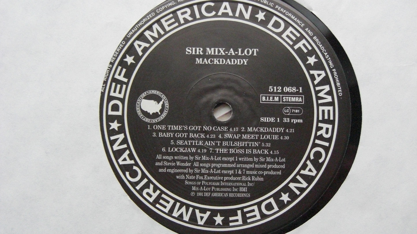 Sir Mix-A-Lot – Mack Daddy Vinyl, LP, Album EU 1992