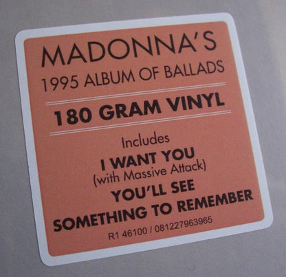 Madonna – Something To Remember Vinyl, LP, Album, Compilation, Reissue