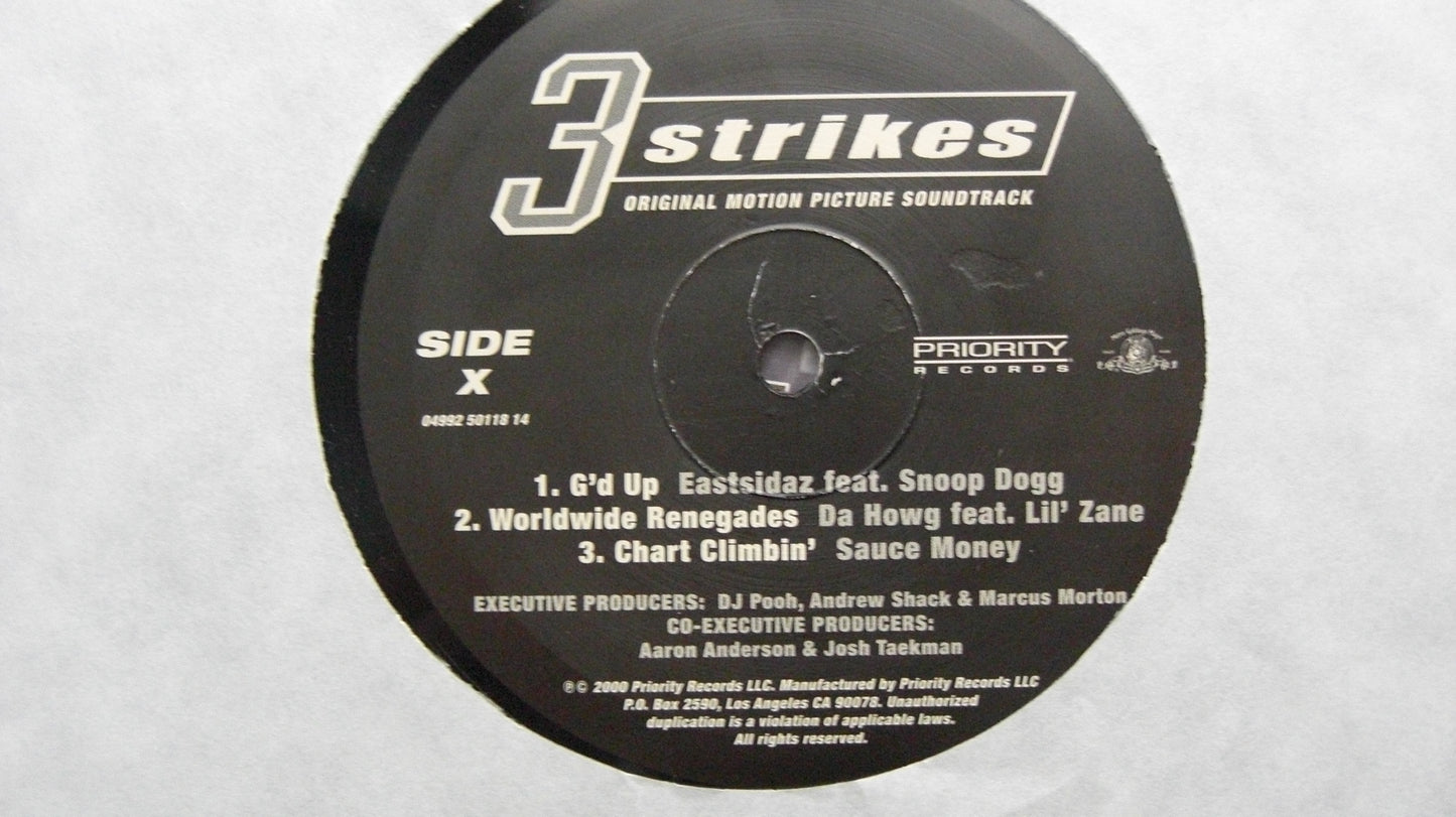 3 Strikes - Banda sonora original de la película 2 x Vinilo, LP, Recopilación EE. UU. 2000