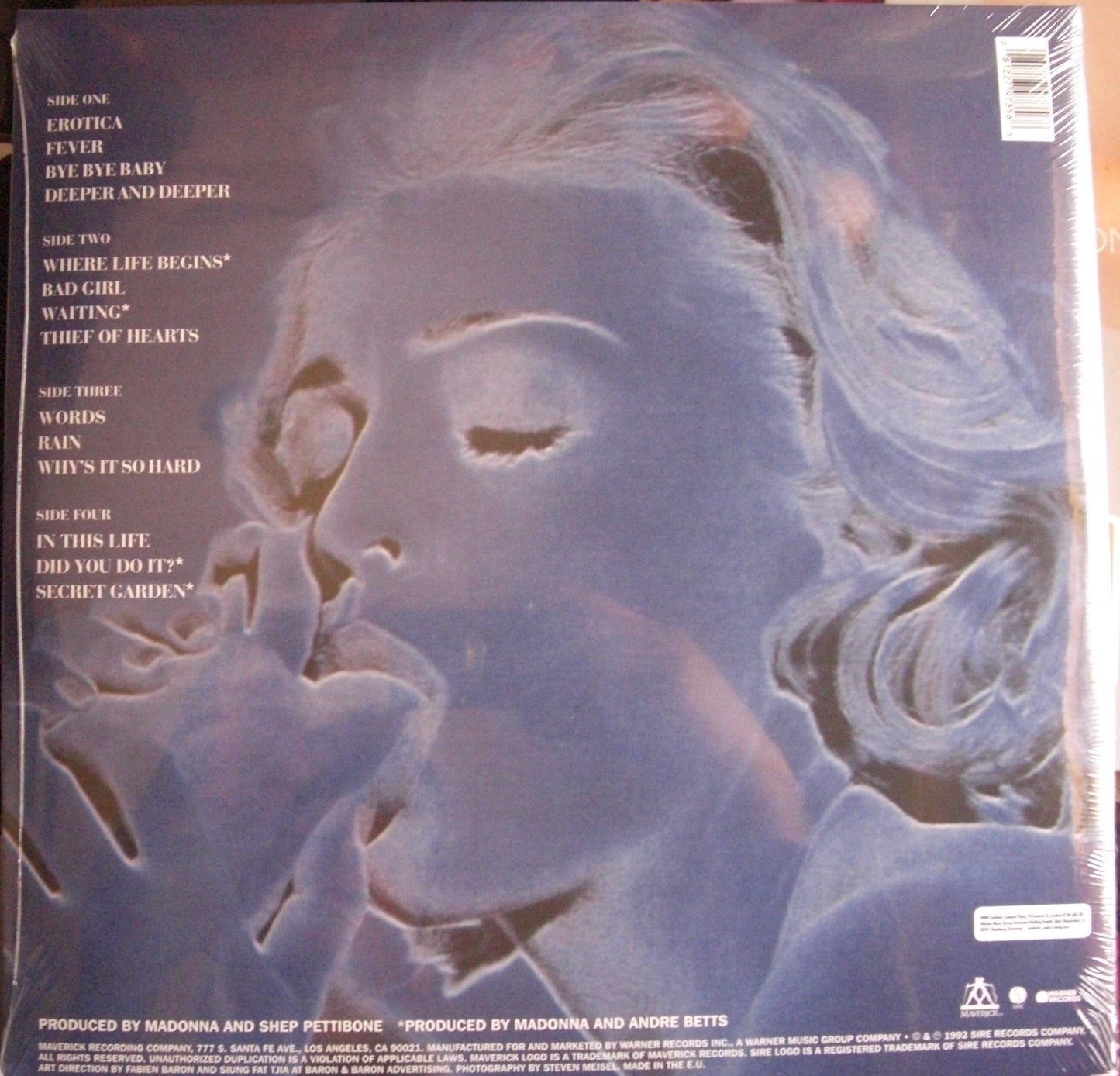 Madonna – Erotica 2x Vinyl, LP, Album, Reissue