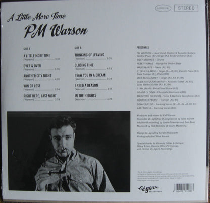 PM Warson – A Little More Time Vinyl, LP, Album Limited Edt blue