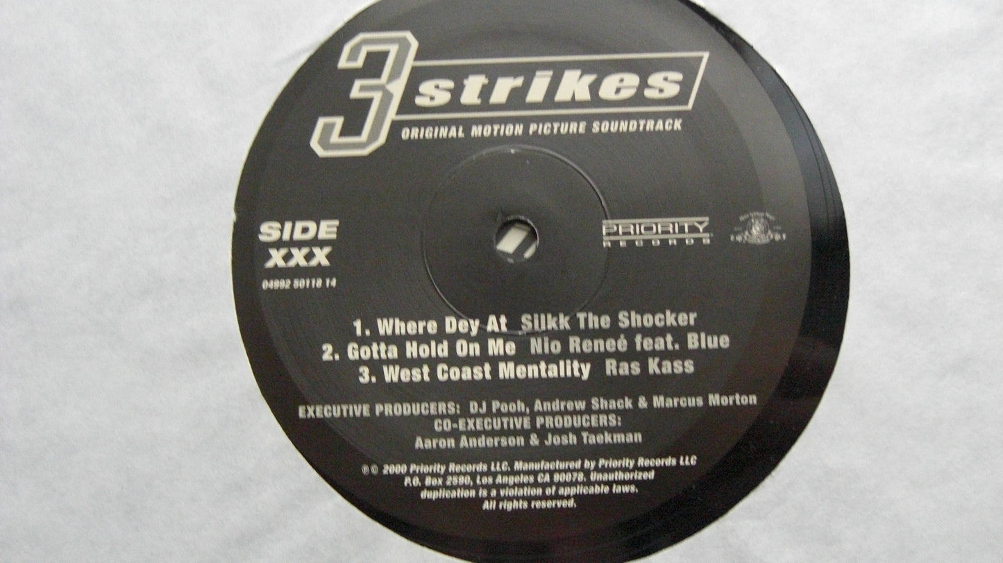3 Strikes - Banda sonora original de la película 2 x Vinilo, LP, Recopilación EE. UU. 2000