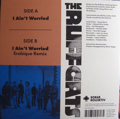 The Ruffcats Feat. Doug Shorts – I Ain't Worried (+Erobique Remix) Vinyl, 7"