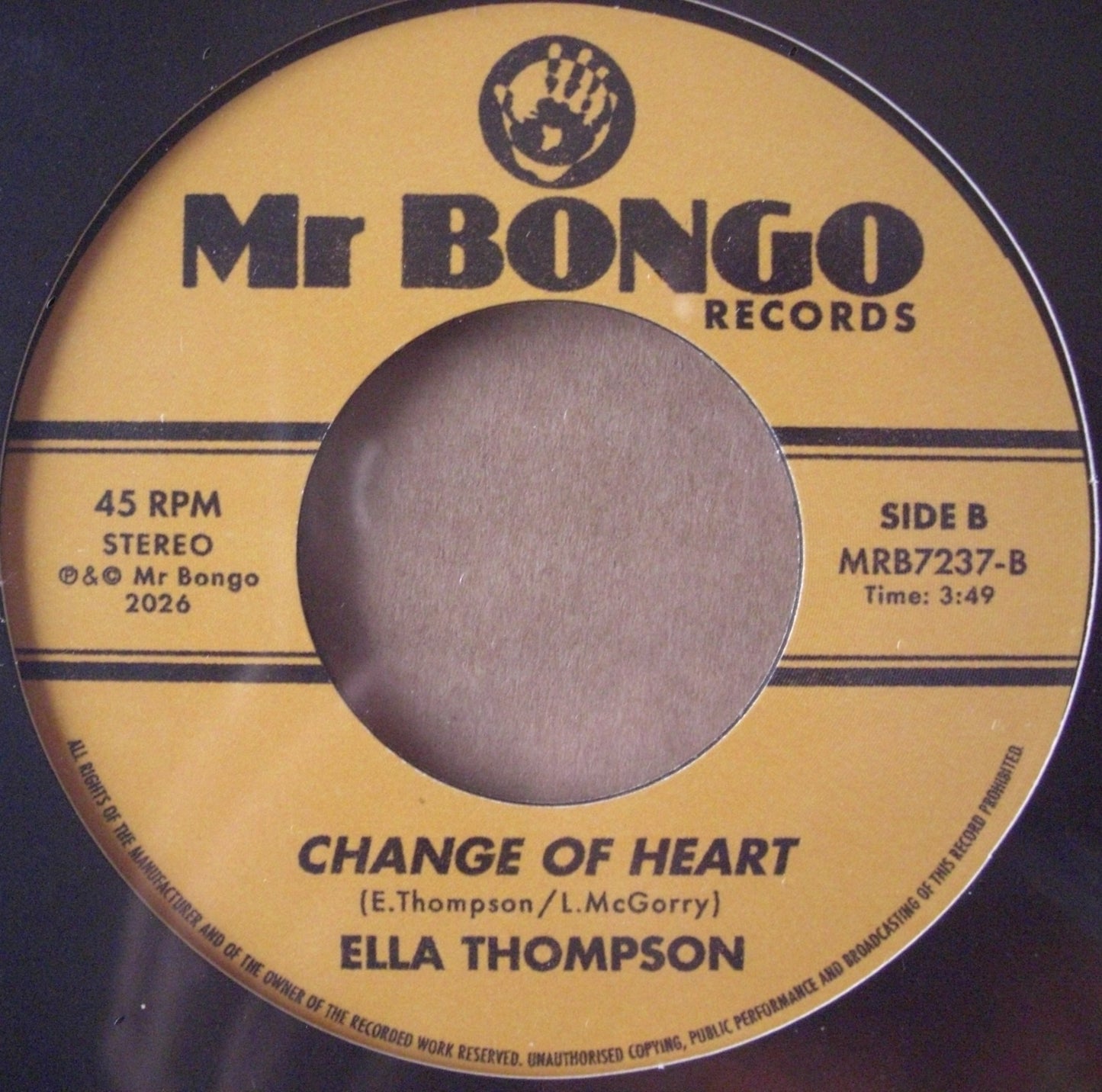 Ella Thompson - Promise To Keep / Change Of Heart Vinyl, 7"