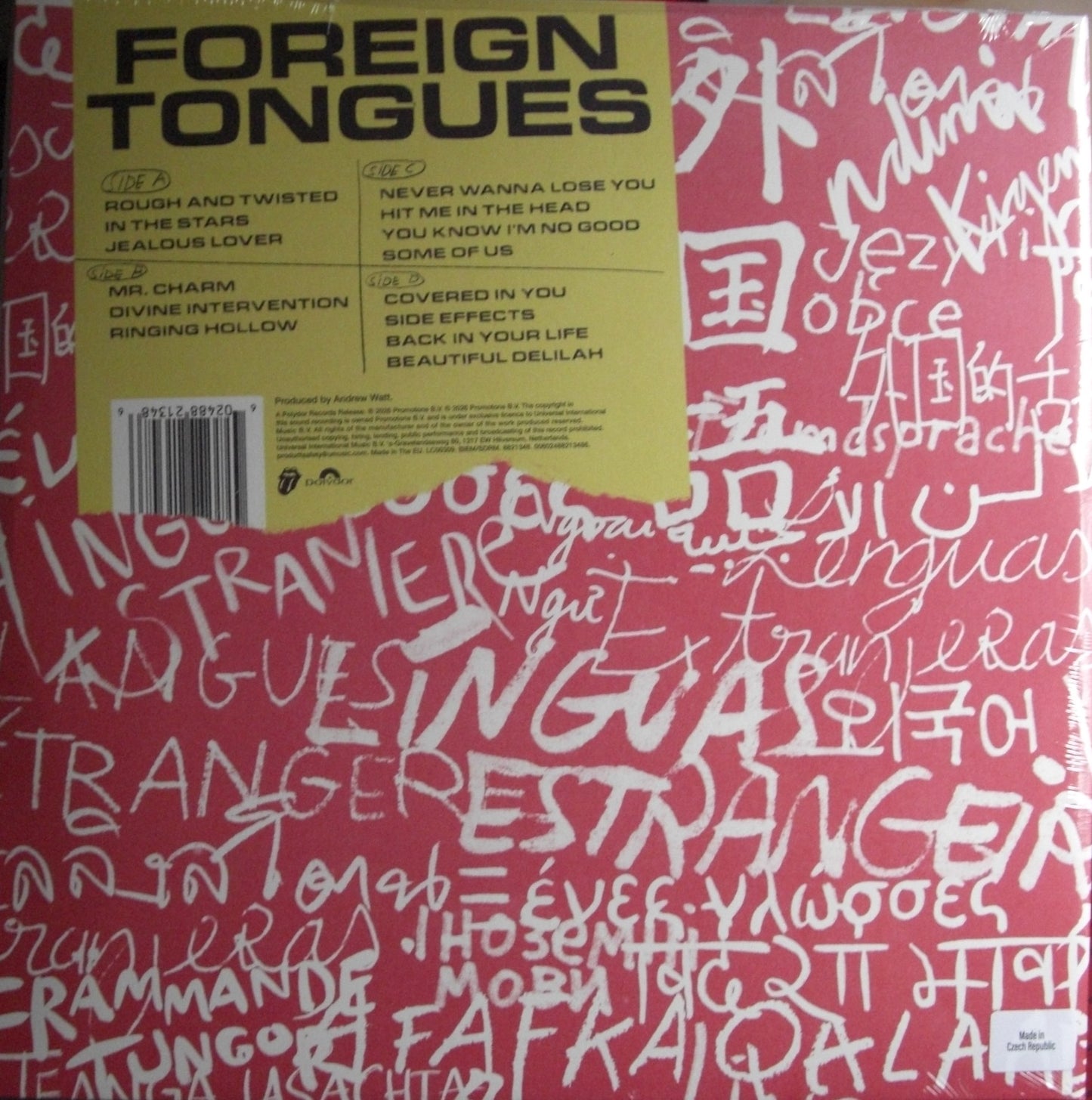 The Rolling Stones - Foreign Tongues 2x Vinyl, LP, Album black