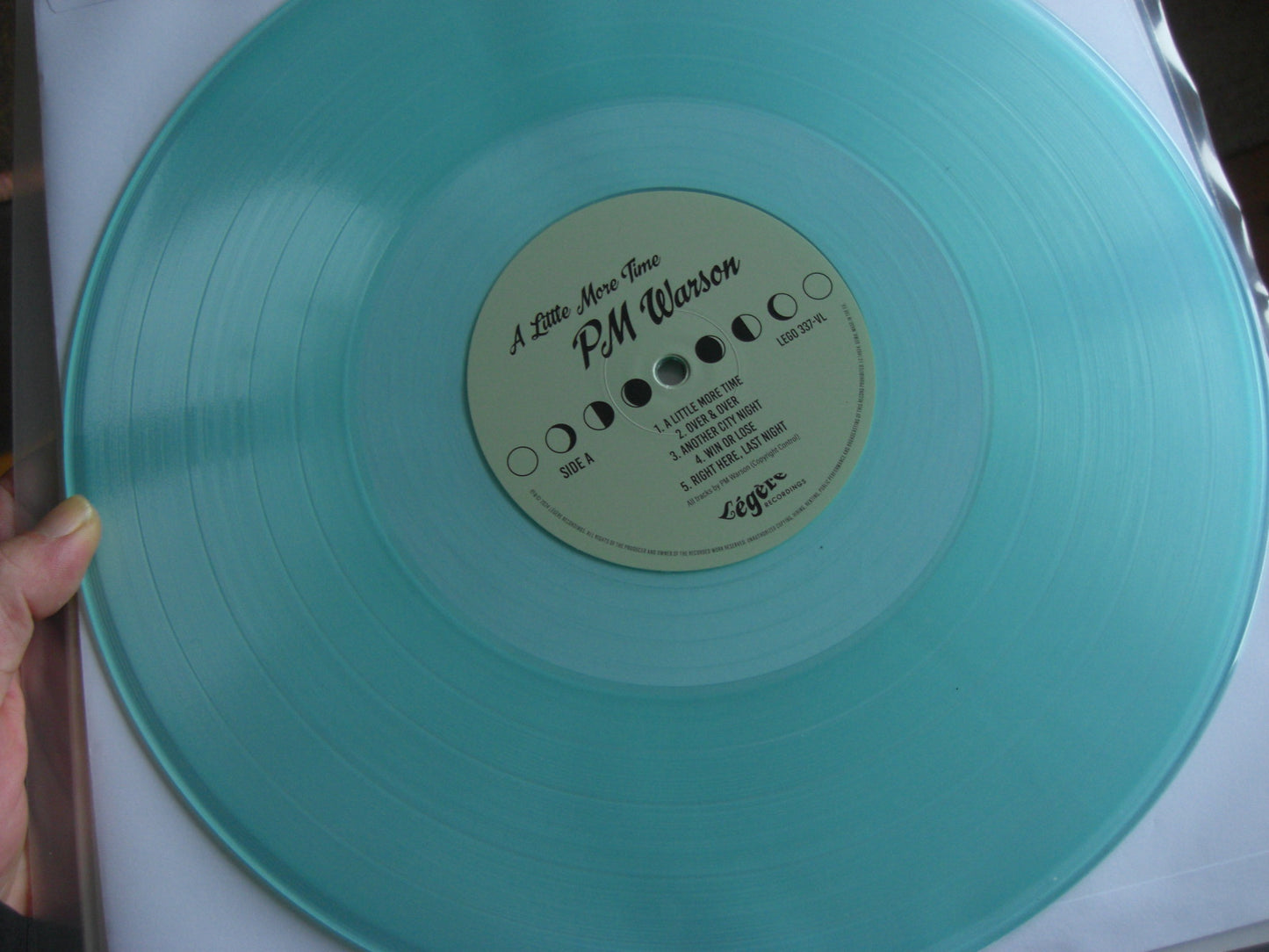 PM Warson – A Little More Time Vinyl, LP, Album Limited Edt blue