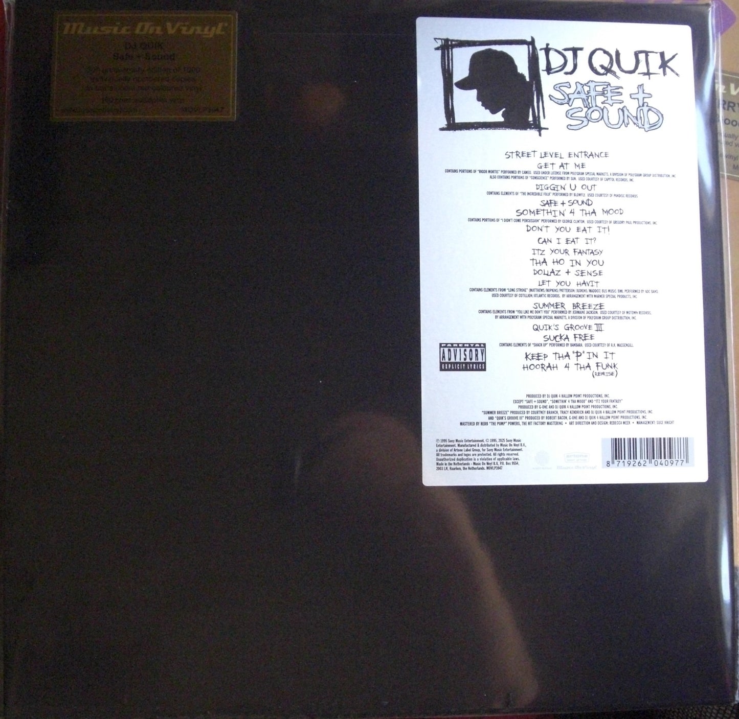 DJ Quik – Safe + Sound 2x Vinyl, LP, Album, Reissue, Numbered red translucent