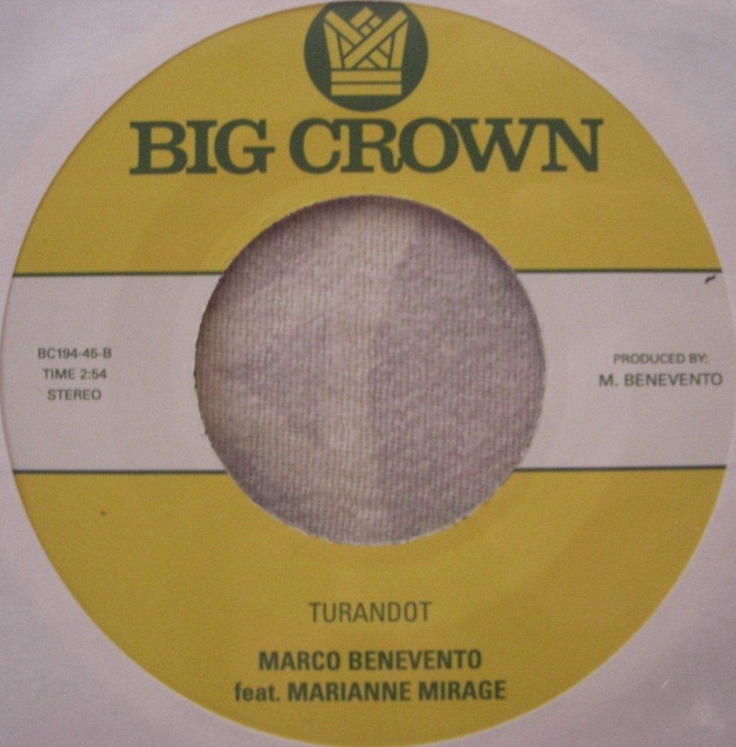 Marco Benevento – Frizzante / Turandot Vinyl, 7"