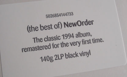 New Order – The Best Of New Order 2x Vinyl, LP, Compilation, Reissue, Remastered