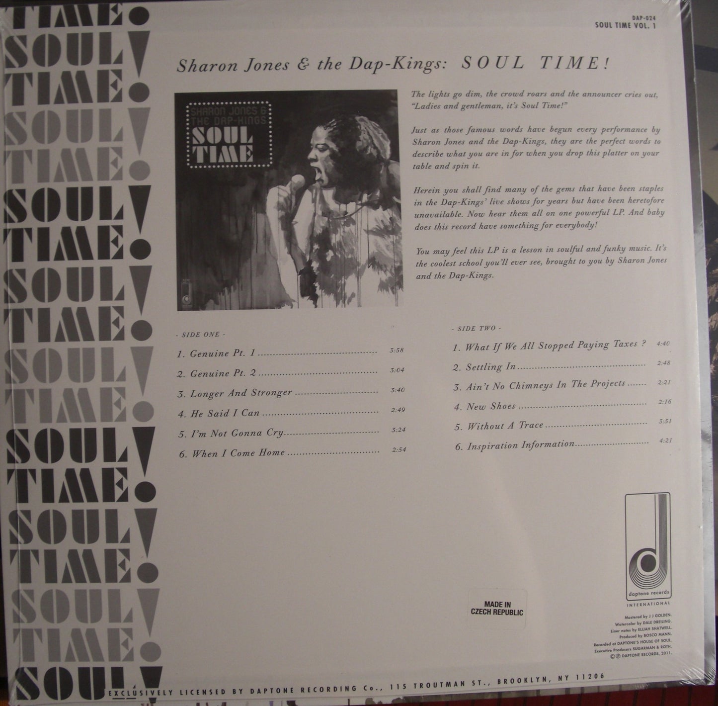 Sharon Jones & The Dap-Kings – Soul Time! (Soul Time Vol. 1) Vinyl, LP, Compilation