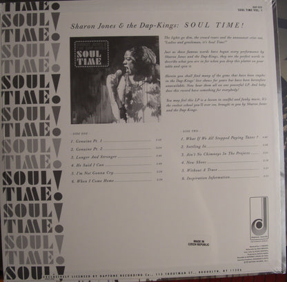 Sharon Jones & The Dap-Kings – Soul Time! (Soul Time Vol. 1) Vinyl, LP, Compilation