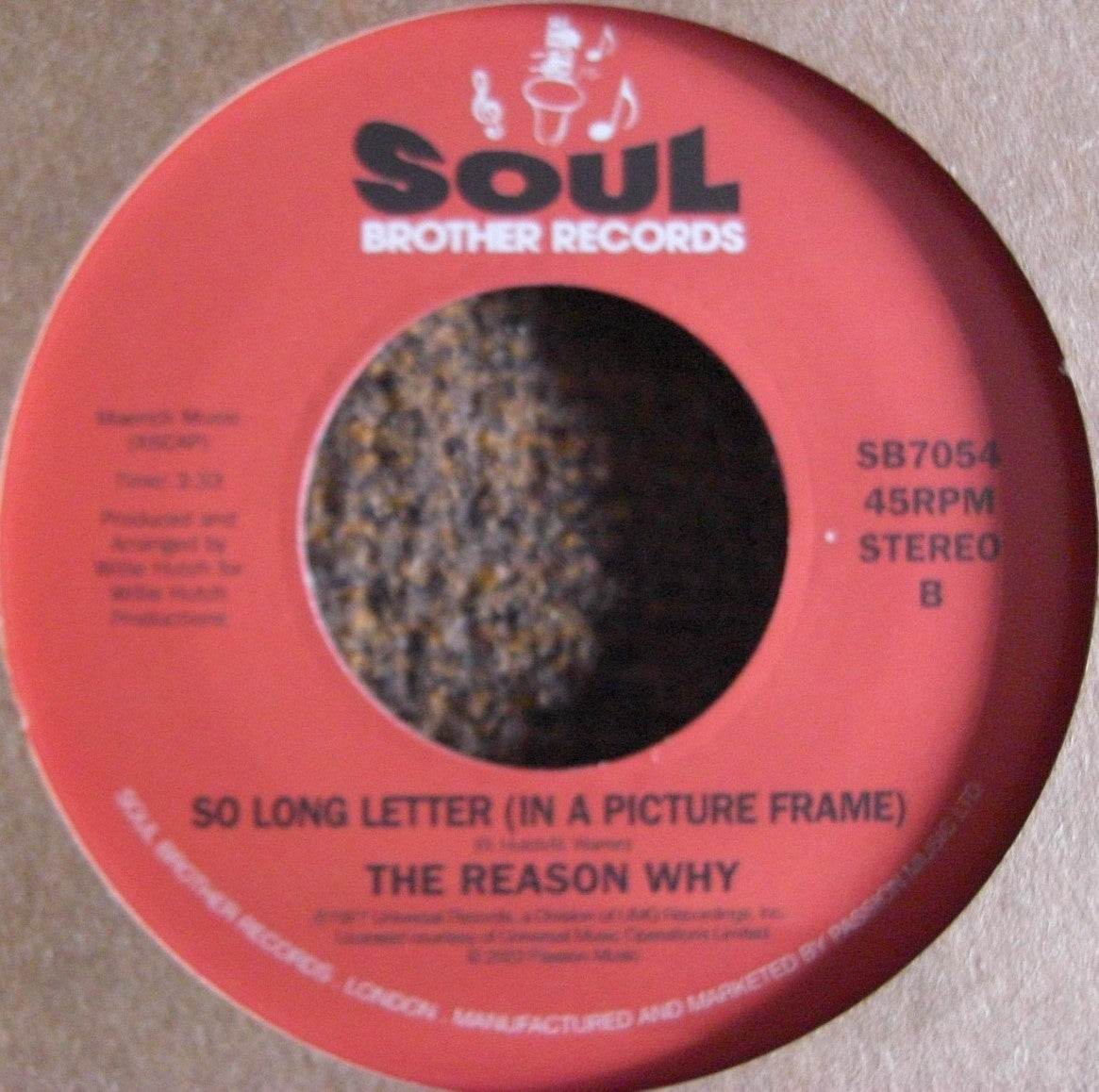 La razón por la cual: Un paso dentro de mi mundo / Vinilo con letras tan largas, 7"