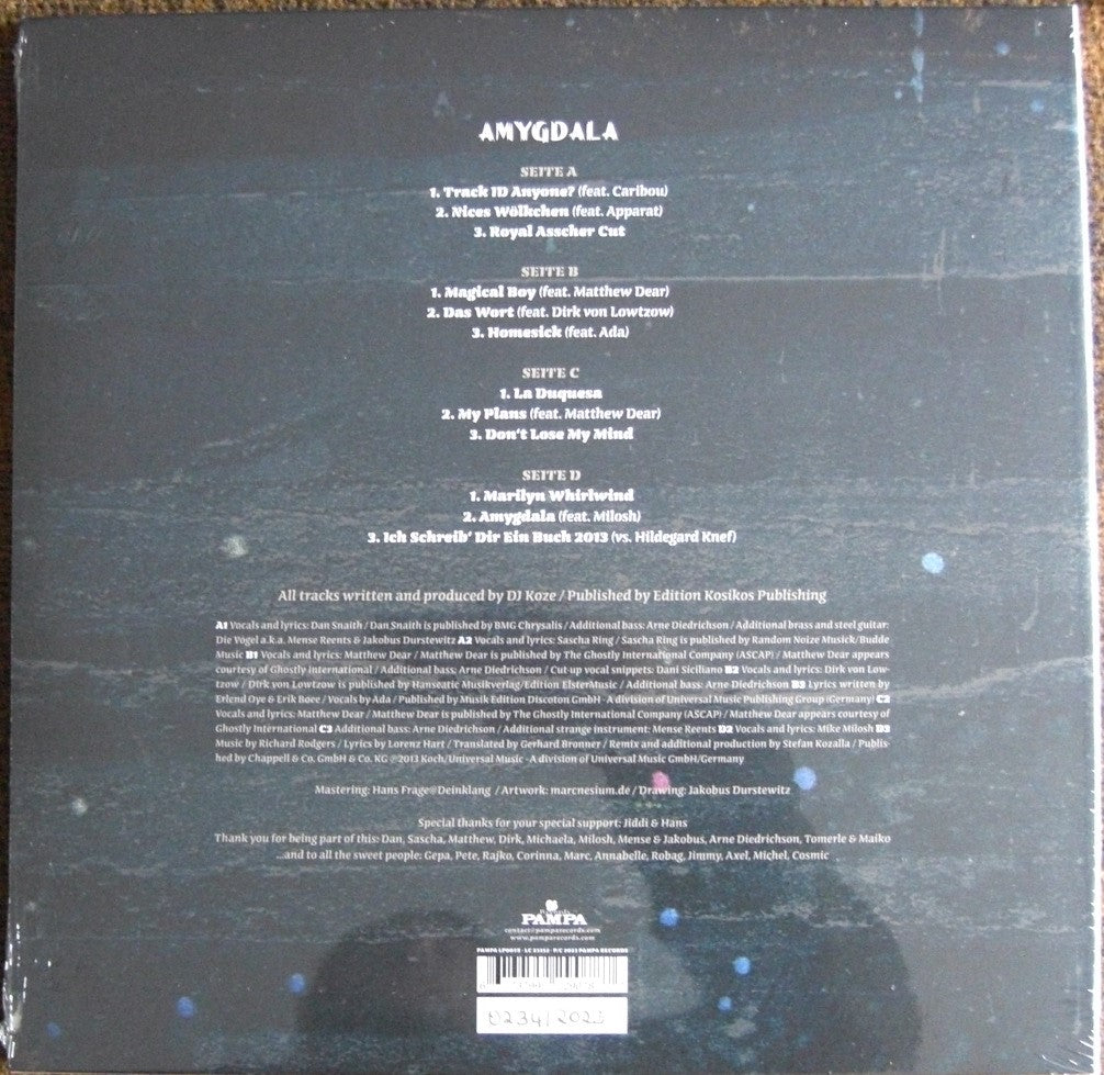 DJ Koze – Amygdala 2x LP, Album + 7" clear