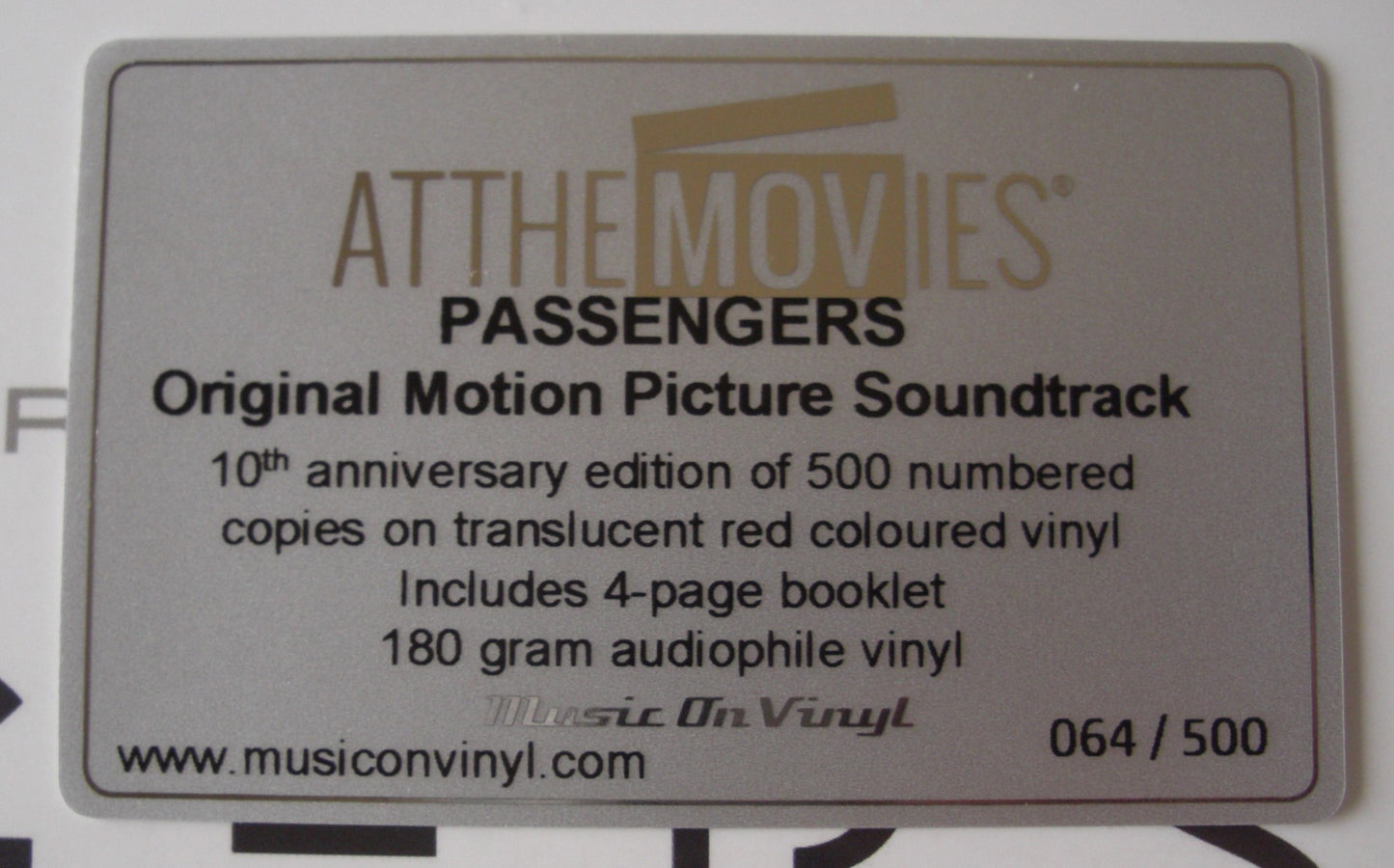 Thomas Newman – Passengers (Original Motion Picture Soundtrack) 2x Vinyl, LP, Album, Reissue, Limited Edt red