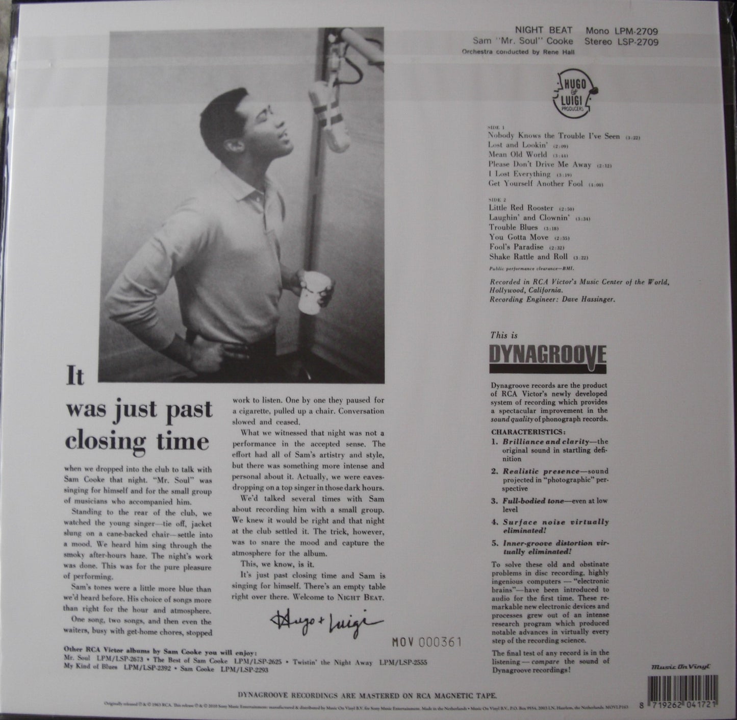 Sam Cooke – Night Beat Vinyl, LP, Album, Reissue, Limited Edt. green