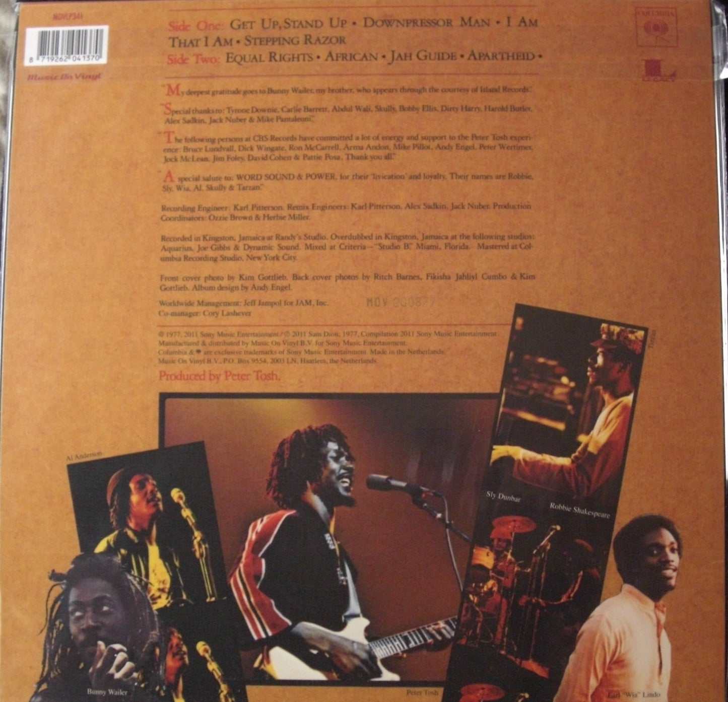 Peter Tosh – Equal Rights 2x Vinyl, LP, Album, Limited Edt, Reissue orange