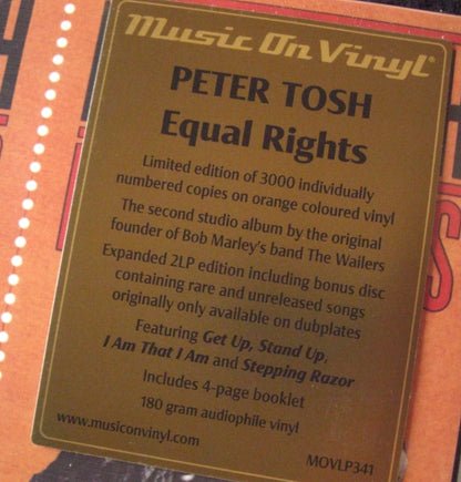 Peter Tosh – Equal Rights 2x Vinyl, LP, Album, Limited Edt, Reissue orange