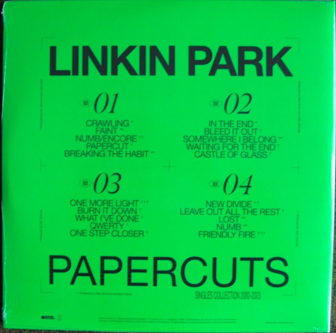 Linkin Park – Papercuts 2x Vinyl, LP, Album, Compilation