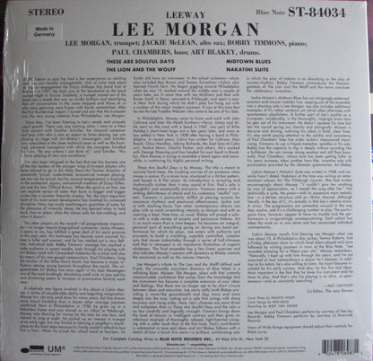 Lee Morgan – Leeway Vinyl, LP, Album, Reissue, 180g
