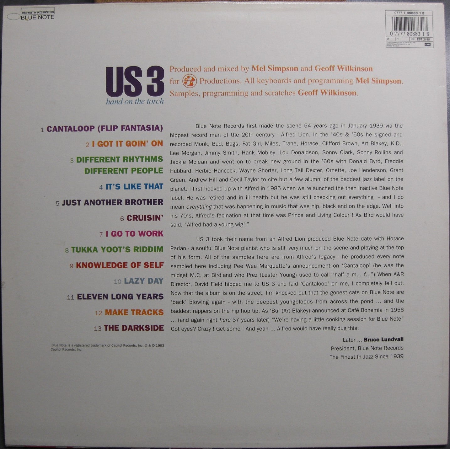 Us3 – Hand On The Torch Vinyl, LP, Album UK 1993