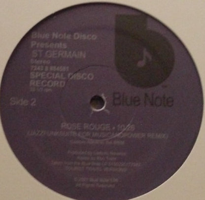 St Germain – Rose Rouge Vinyl, 12", Remixes, Reissue blanco