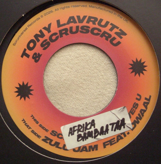 Tony Lavrutz & Scruscru Feat. Dwaal - Afrika Bambaataa / Zulu Jam Vinyl, 7"