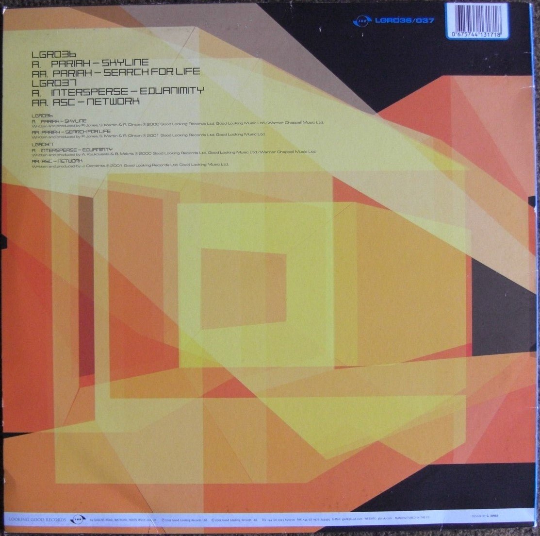 Pariah / Intersperse / ASC – Skyline / Search For Life / Equanimity / Network 2x Vinyl