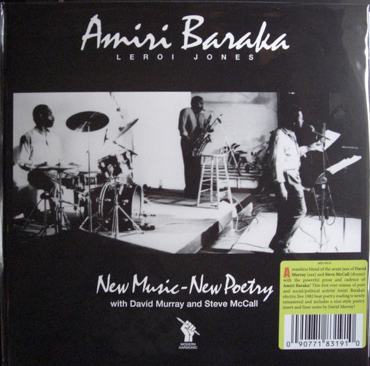 Amiri Baraka, Leroi Jones With David Murray And Steve McCall – New Music - New Poetry Vinyl, LP, Album, Reissue