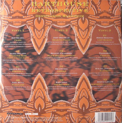 Various – Harthouse Retrospective (Destination Mannheim) 3x Vinyl, LP, Compilation, Limited Edt orange/black