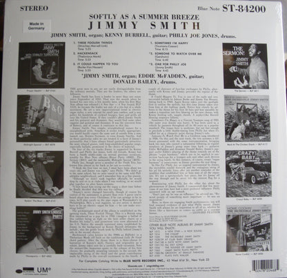 Jimmy Smith – Softly As A Summer Breeze Vinyl, LP, Album, Reissue, 180g