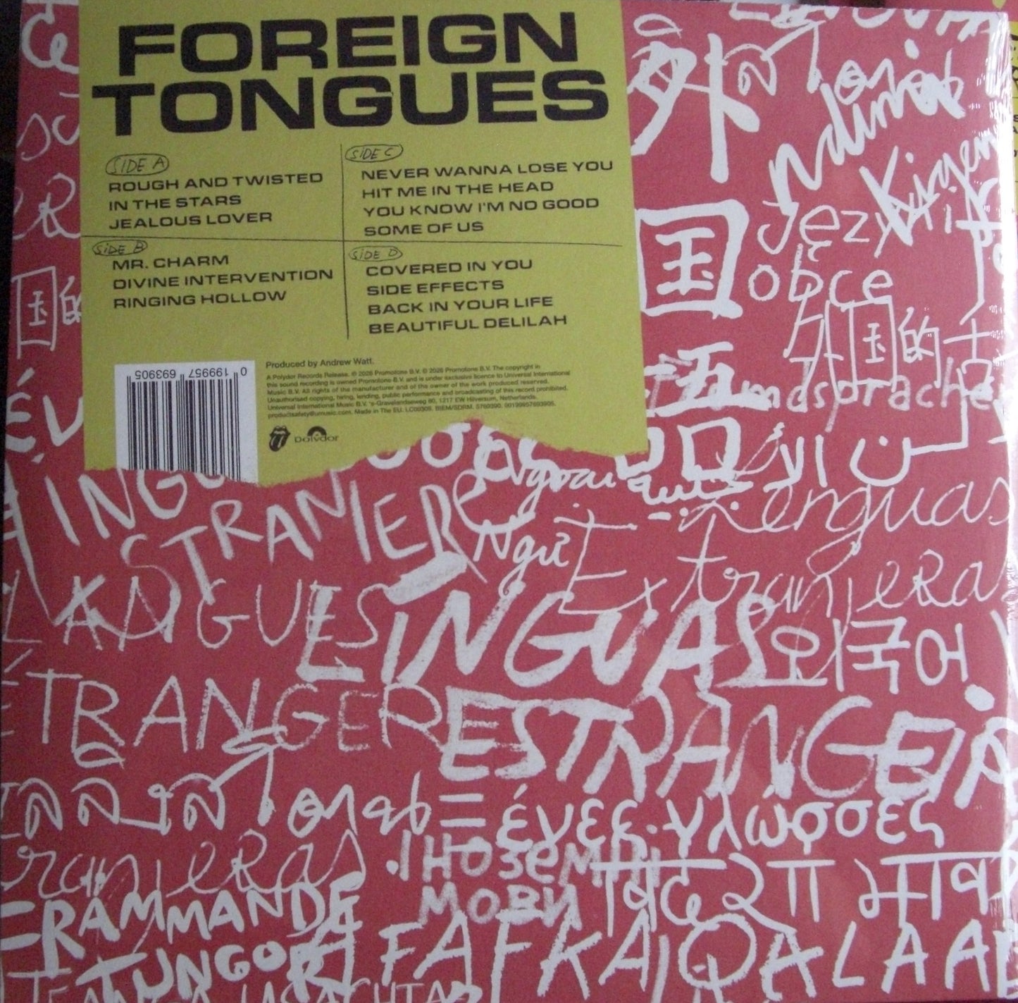 The Rolling Stones - Foreign Tongues 2x Vinyl, LP, Album, Limited Edt, Hamburg Edt pink