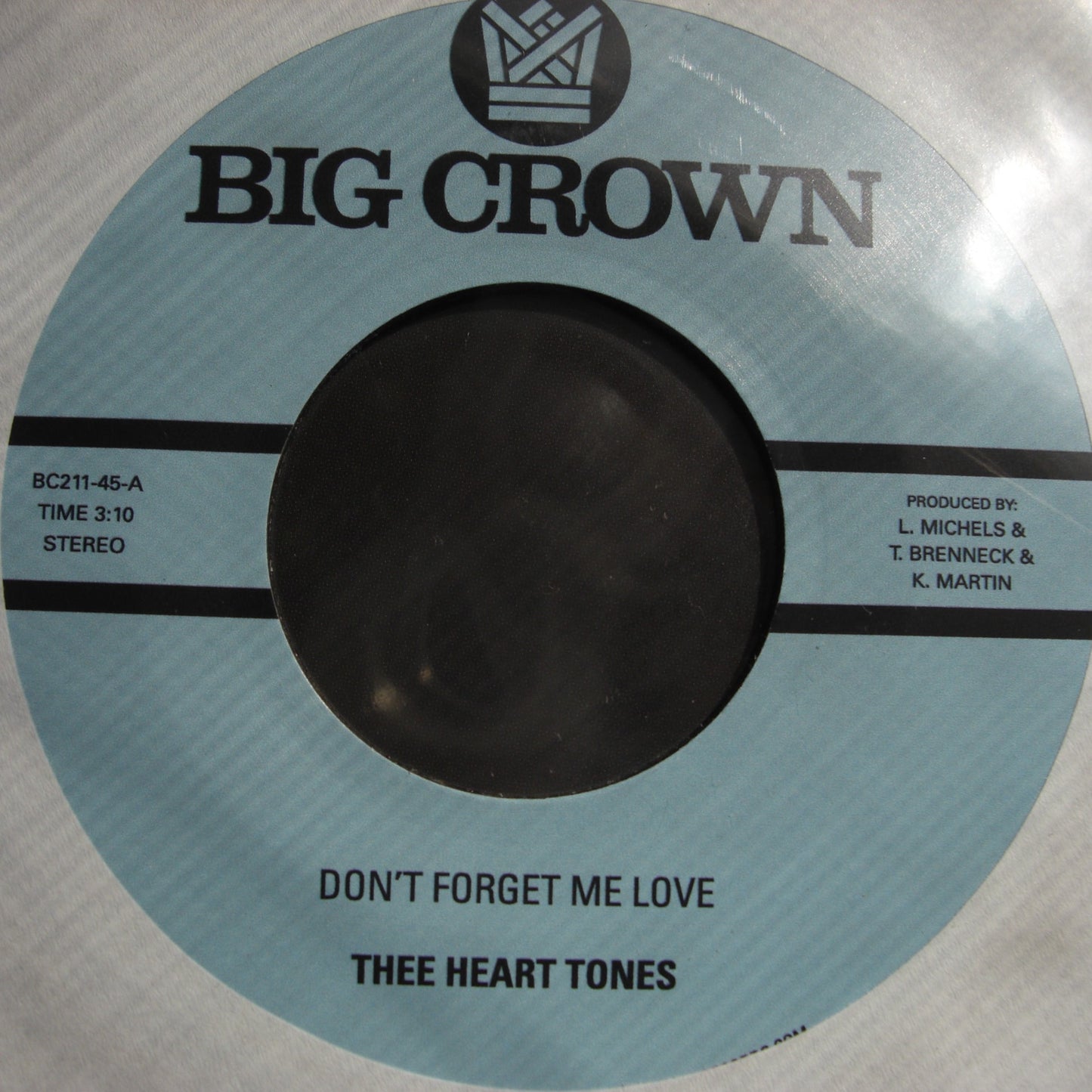Thee Heart Tones – Don't Forget Me Love / Sing Your Song Vinyl, 7"