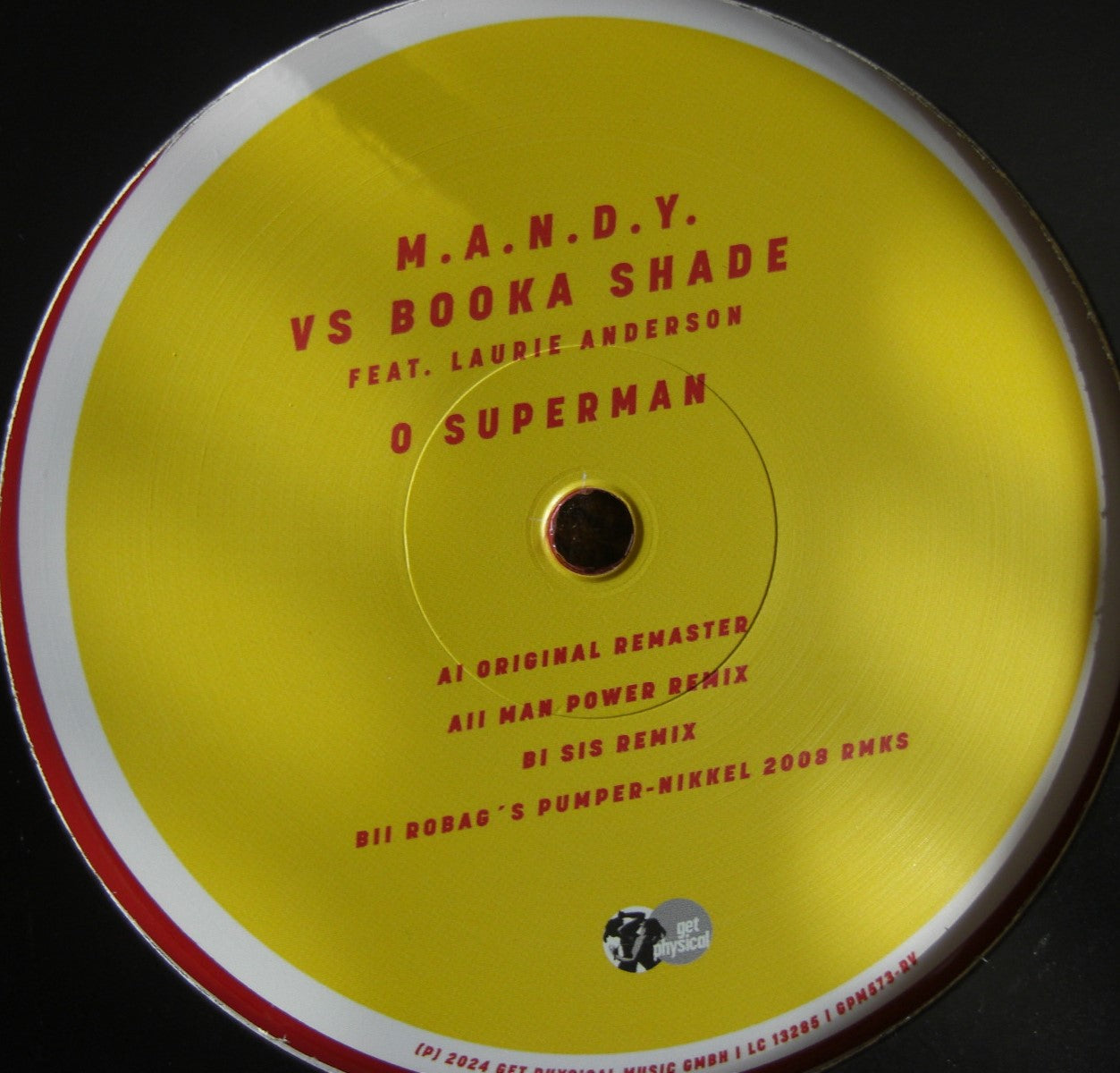 M.A.N.D.Y. Vs Booka Shade Feat. Laurie Anderson – O Superman Vinyl, 12" red