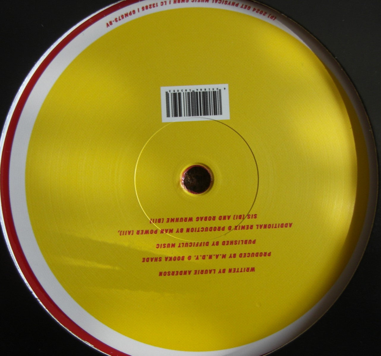 M.A.N.D.Y. Vs Booka Shade Feat. Laurie Anderson – O Superman Vinyl, 12" red