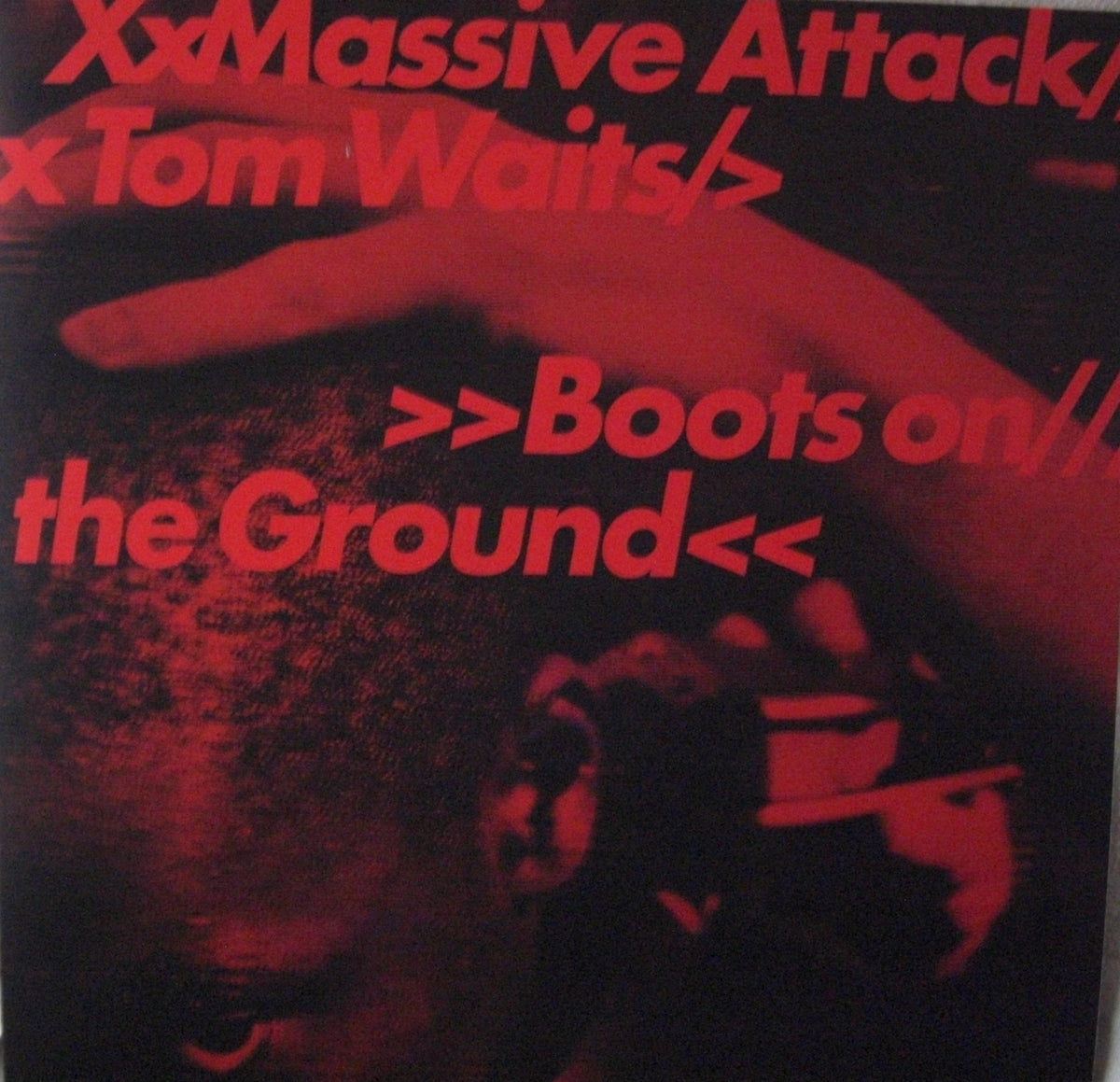 Massive Attack & Tom Waits - Boots On The Ground / The Fly Vinyl, 12", 180g, blue