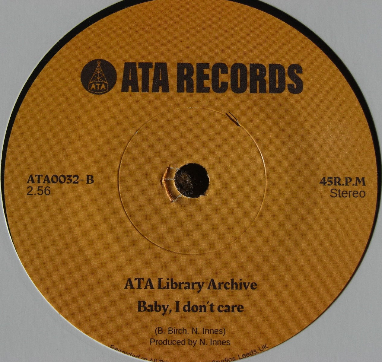 ATA Library Archive feat The Sorcerers – Kaunas Baltic Connect/ Baby, I Dont Care Vinyl, 7"