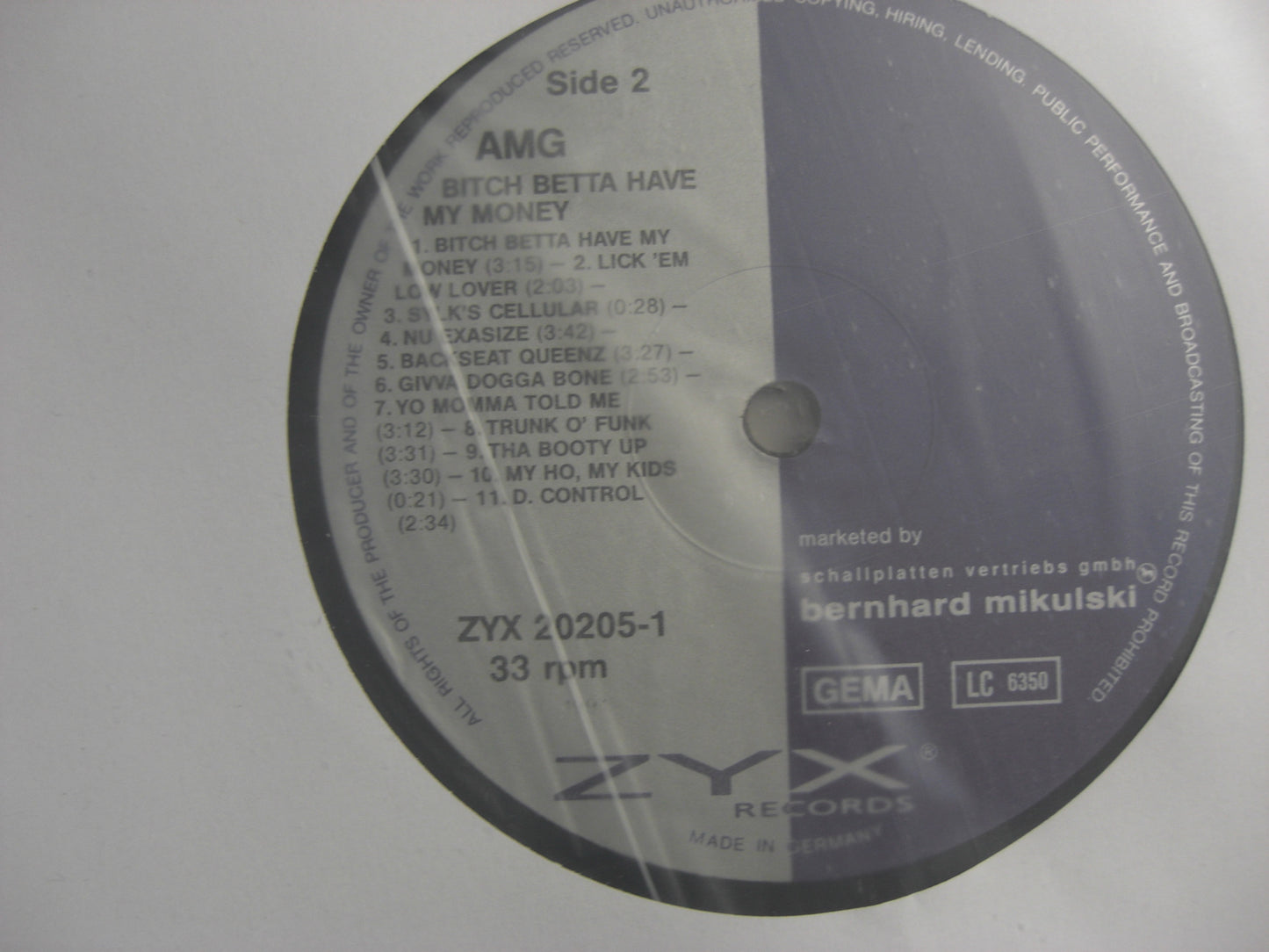 AMG – Bitch Betta Have My Money Vinyl, LP, Album EU 1991