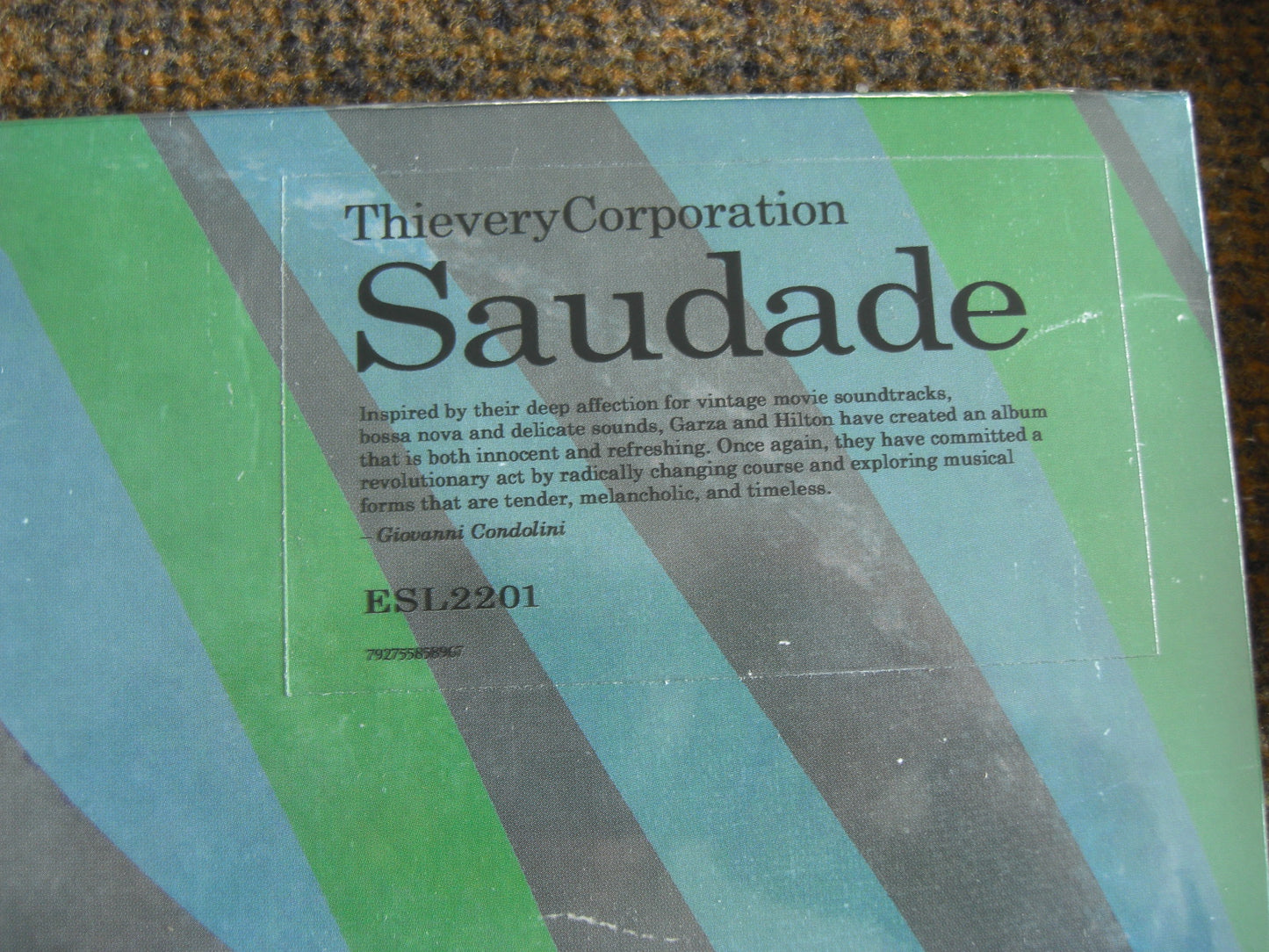 Thievery Corporation – Saudade Vinilo, LP, Álbum, Reedición verde