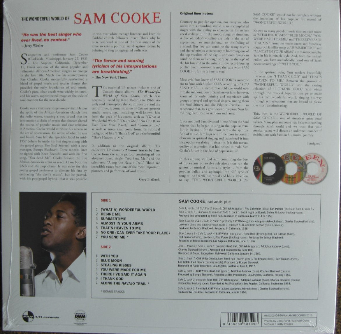 Sam Cooke – The Wonderful World Of Sam Cooke Vinyl, LP, Compilation